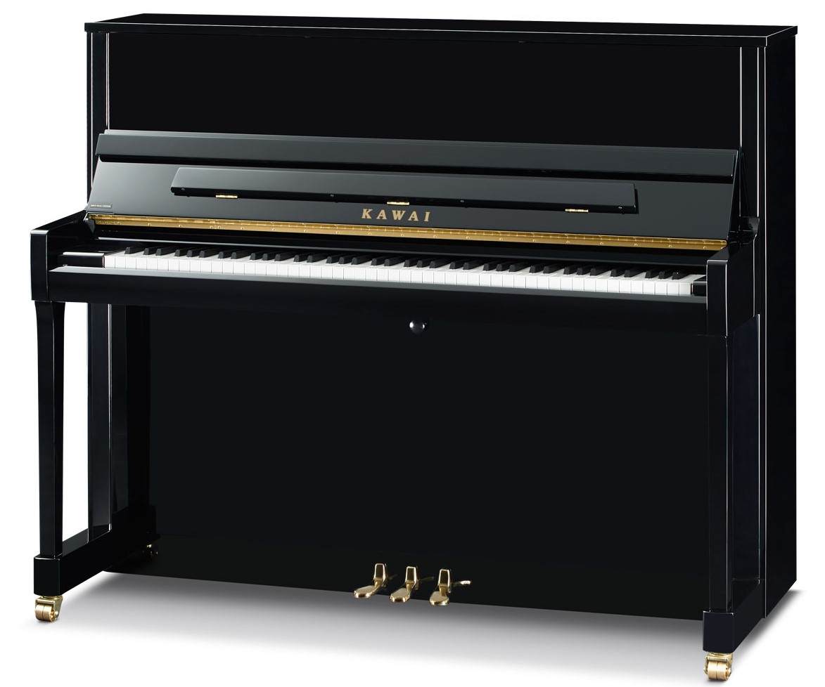 Kawai  K-300 píanó, hæð 122cm, svart háglans