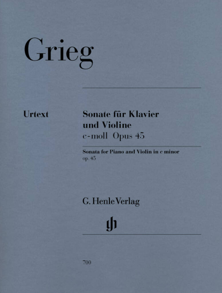 Grieg: Sonata For Piano And Violin In C Minor Op.45