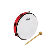 NINO 10" tamborína með skinni, rauð