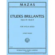 Mazas: Etudes Brillantes, Opus 36, Bk. 2 , víóla