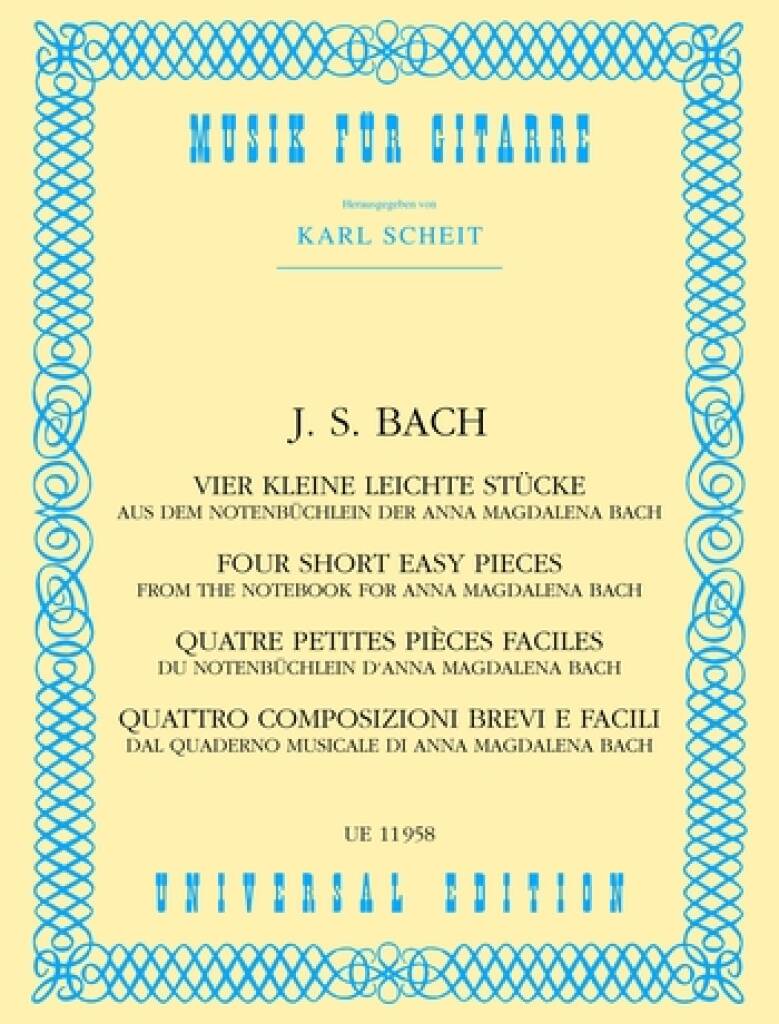 Bach: Four Short Easy pieces, gítar