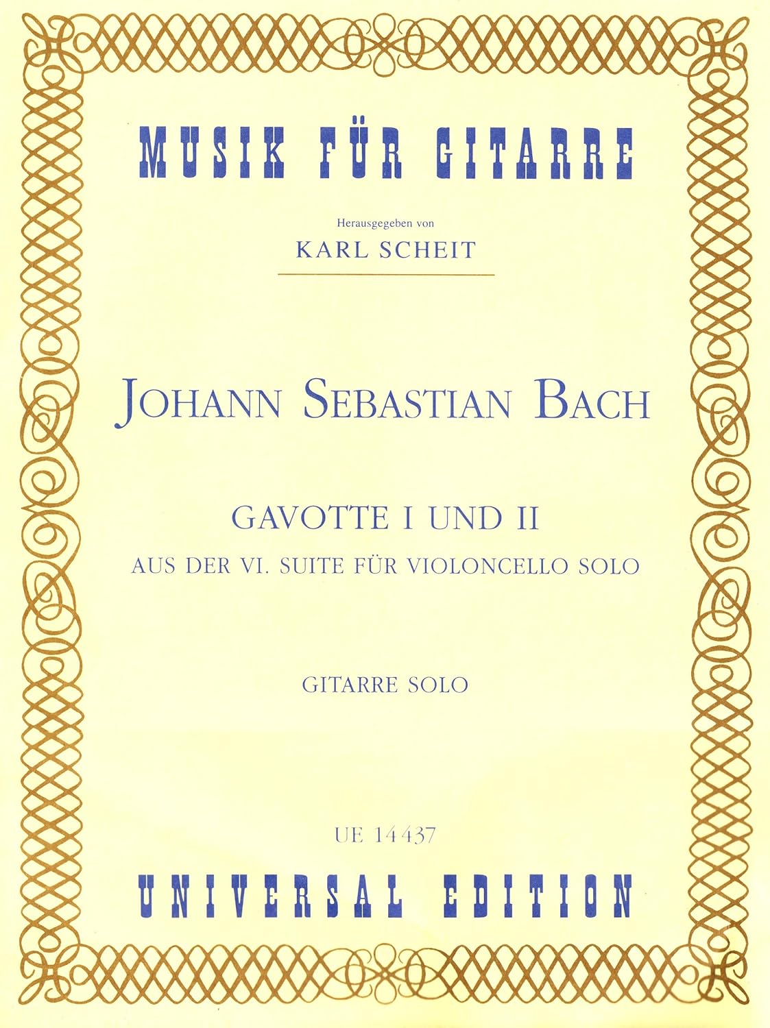 Bach: Gavotte I and II, gítar