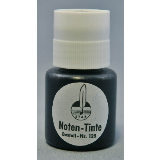 Nótnablek, svart, vatnshelt