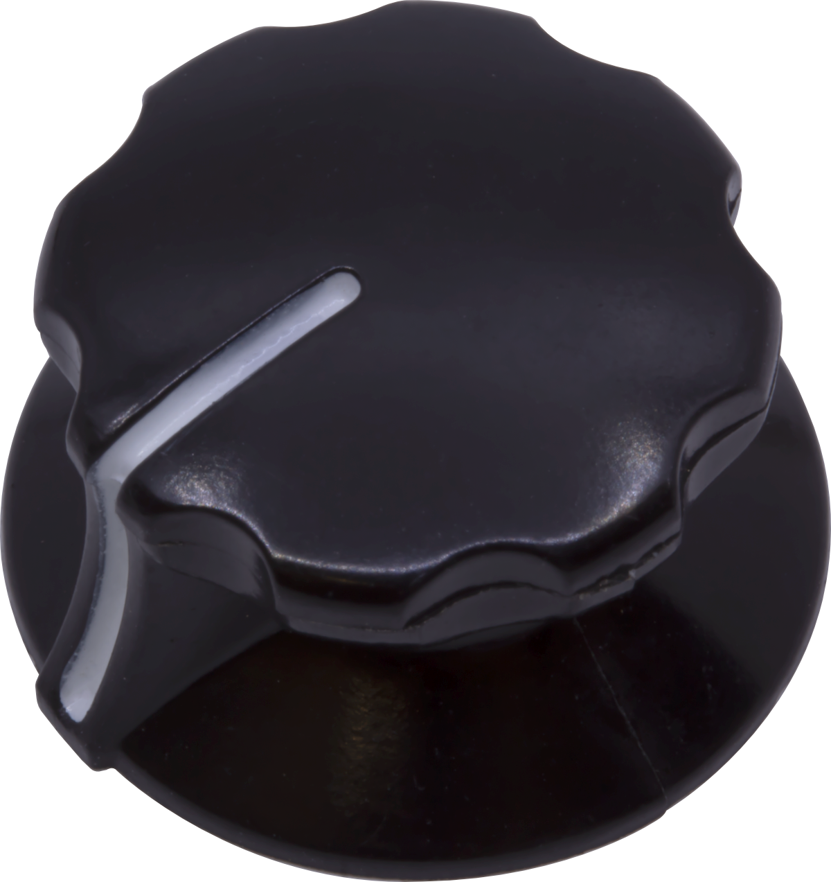 Knob - Phenolic, Set Screw, Premium RCA Style, Skirted, Pointer