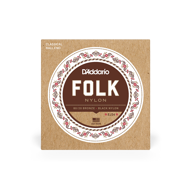 Daddario 80/20 Bronze/Black Nylon Classical Guitar Strings, Ball End