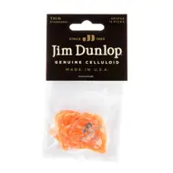 Dunlop Celluloid Orange Perloid gítarnögl, thin, 12 stk