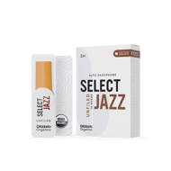 Daddario Organic Select Jazz Unfiled altsaxófónblöð, 10 stk, 3Hard