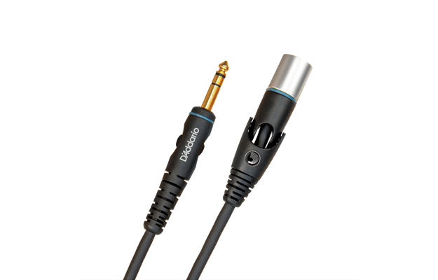 D'Addario Custom Series hátalarasnúra XLR Male Swivel Connector - TRS-to-XLR Male, 10 fet