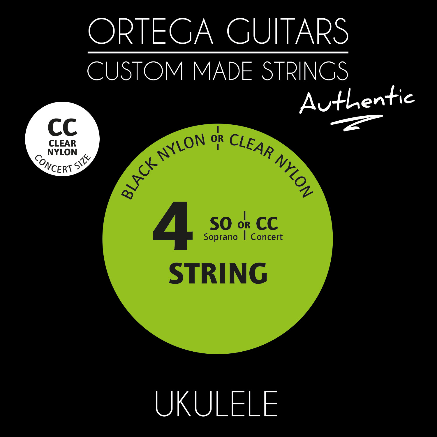 Ortega ukulele strengir, Concert