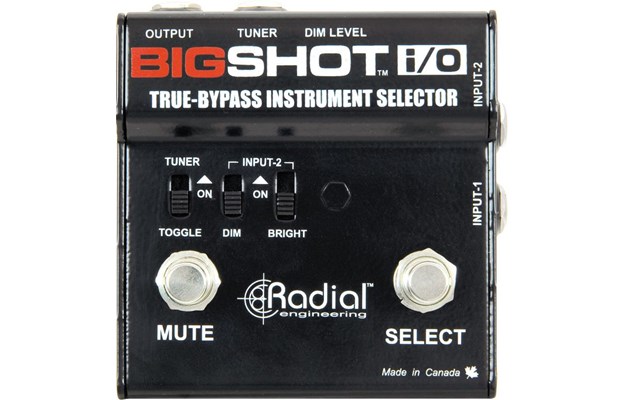 Radial Big Shot i/O true bypass instrument selector