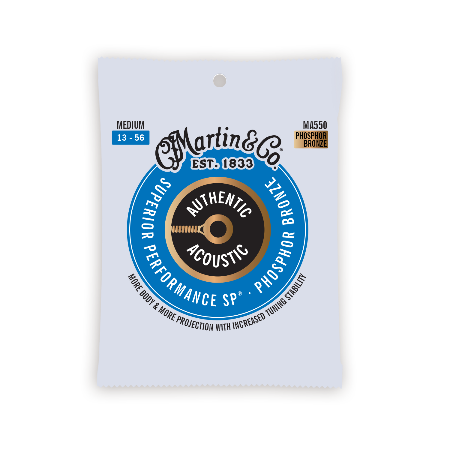 Martin MA550 gítarstrengir, 13-56, Phosphor Bronze