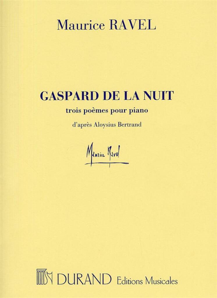 Ravel: Gaspard De La Nuit for Piano solo