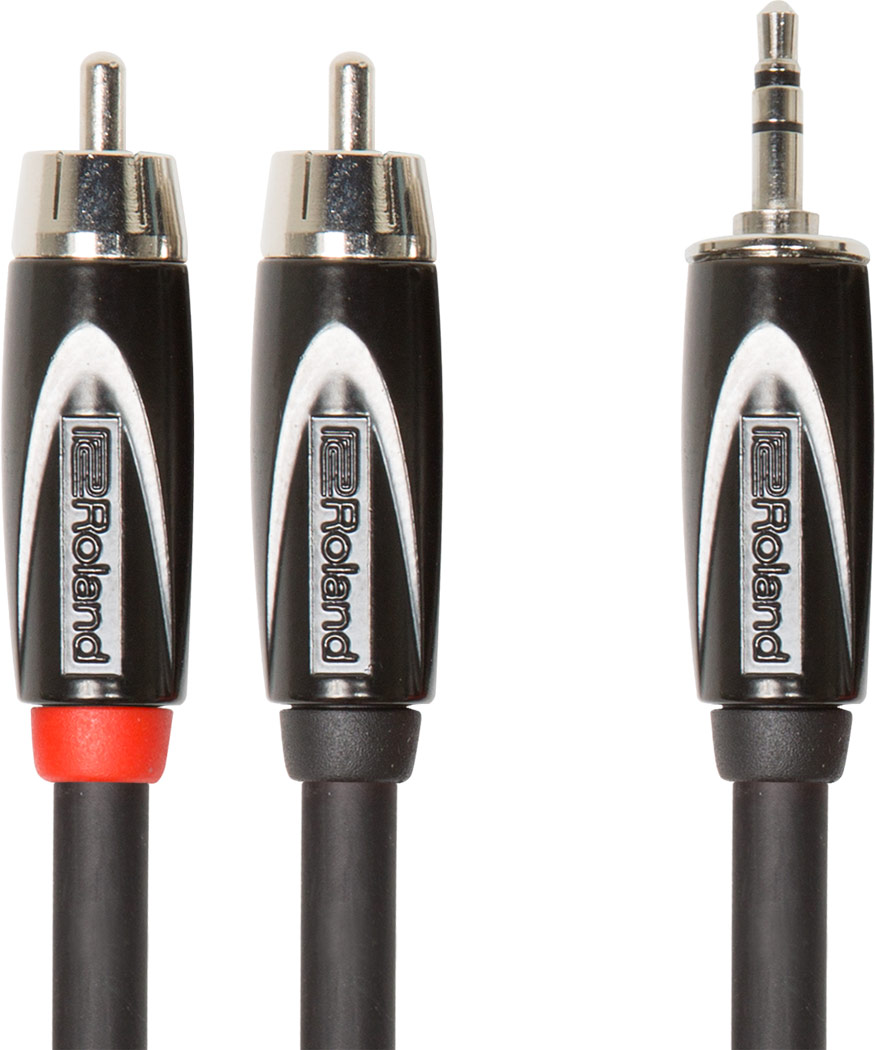 Roland Interconnect Cable , 1/8" TRS - two RCA