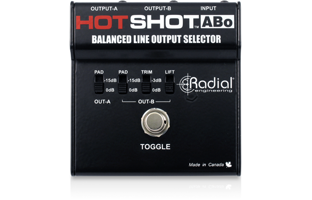 Radial HotShot ABo Footswitch Selector for Balanced Outputs
