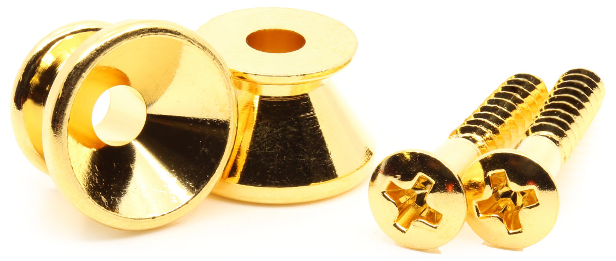 GOTOH Strap Buttons / Pins - Gotoh, EP-B2 Relic, gold, set of 2