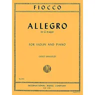Fiocco: Allegro in G Major, fiðla