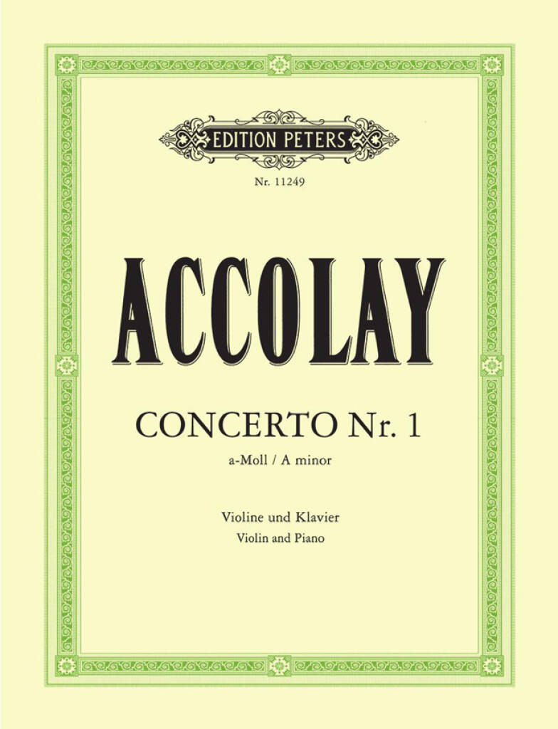 Accolay: Concerto No.1 in a-minor, fiðla og píanó