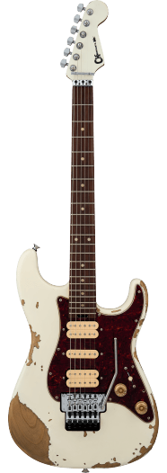 Charvel Super Stock, So-Cal Style 1 HSH FR RW, Rosewood Fingerboard, Aged Arctic