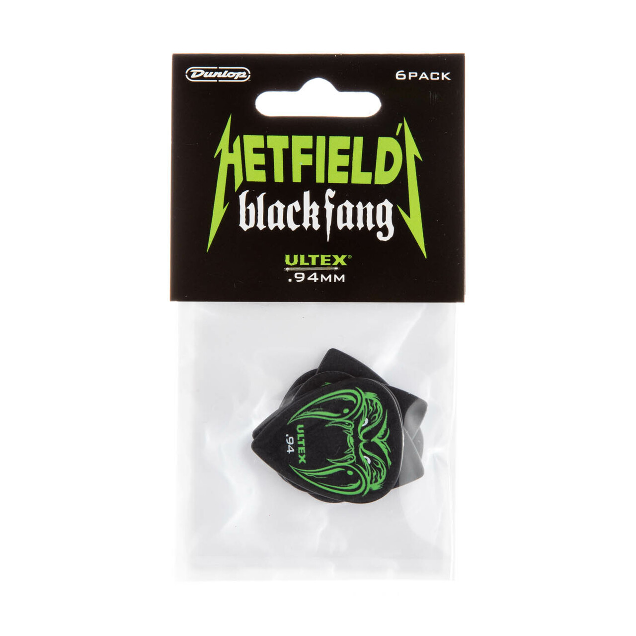 Dunlop Hetfield's Black Fang gítarnögl, .94mm, 6 stk