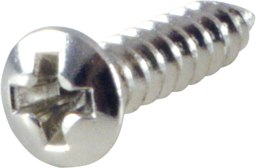 Pickguard skrúfur, Chrome, 6 stk