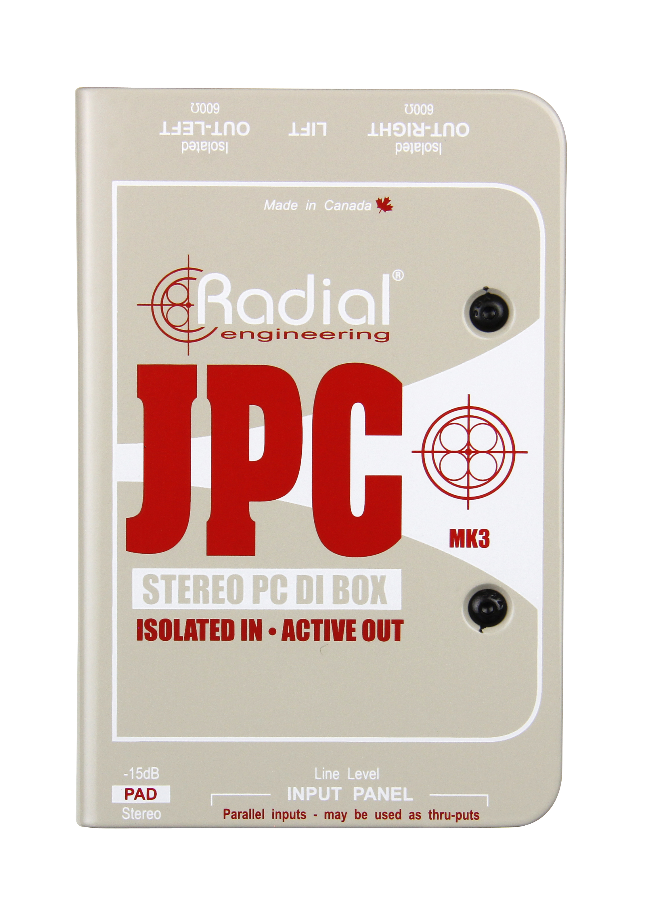 Radial JPC Stereo PC DI Box