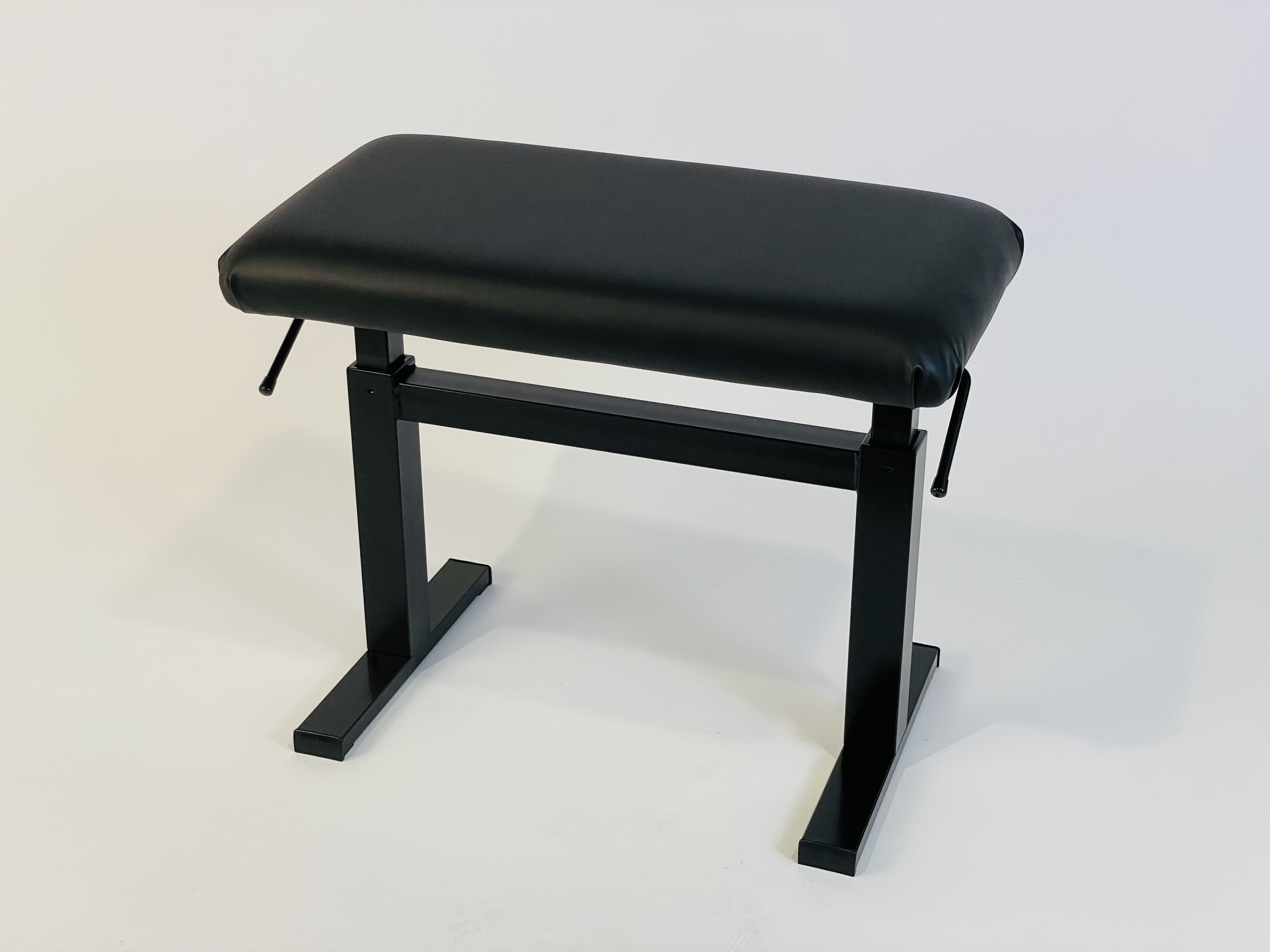 Hidrau BM-44H píanóbekkur með pumpu, svartur háglans