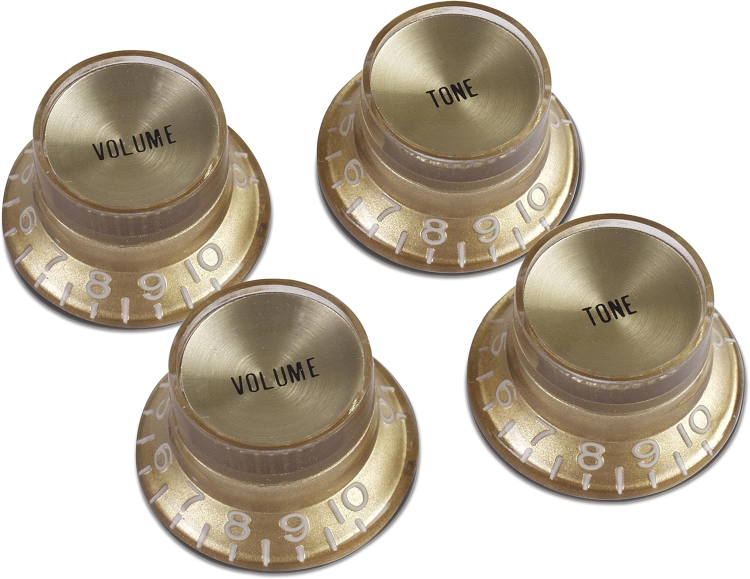 Gibson PRMK-030 Aged Top Hat Knobs, 4 stk , gold