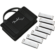 Fender munnhörpusett, 7stk,  í tösku