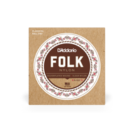 Daddario Silver-Wound/Clear Nylon Classical Guitar Strings, Ball End