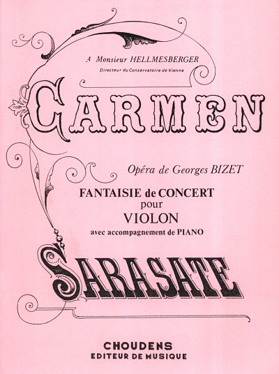 Sarasate: Carmen Fantasie de Concert, fiðla og píanó
