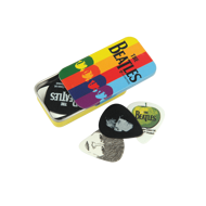 The Beatles Guitar Pick Tin - Stripes - 15 stk