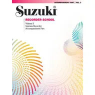 Suzuki sópranblokkflauta 3, píanómeðleikur