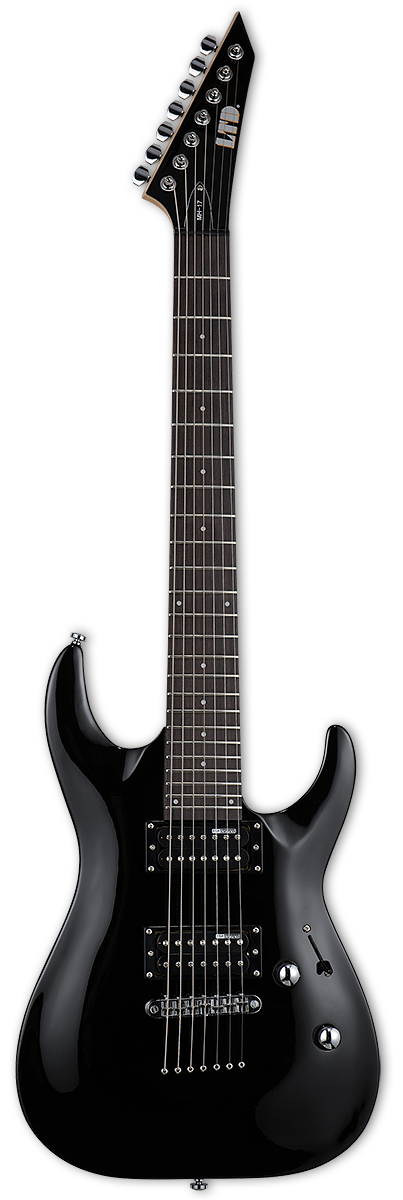 ESP LTD MH-17 rafmagnsgítar,  7-strengja , með poka