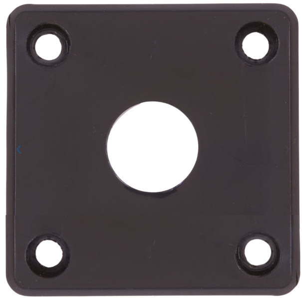 Jack Plate - Fits Les Paul, Plastic, Black