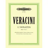 Veracini: 12 Sonatas Op.1 Vol.1, altblokkflauta og píanó