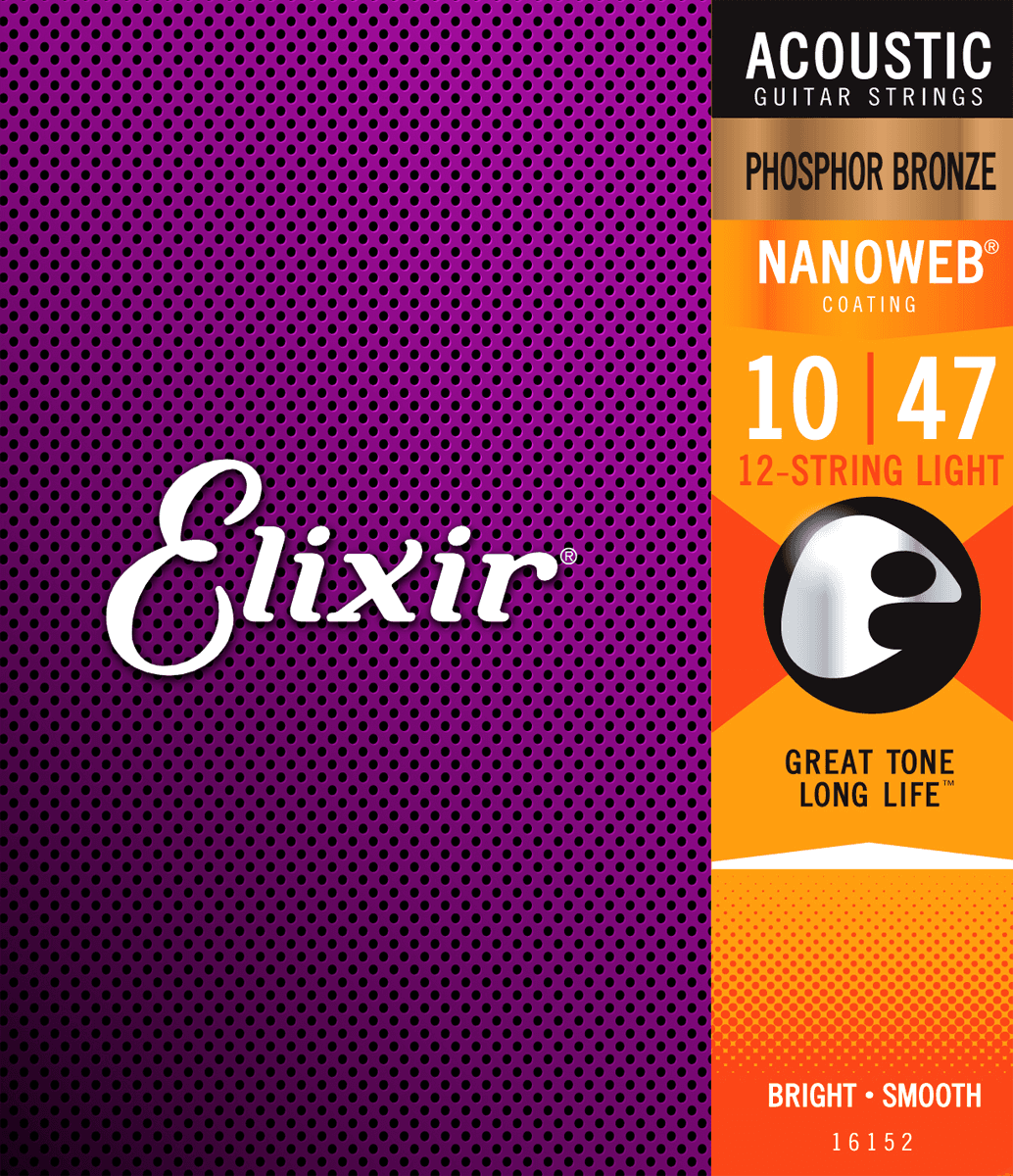 Elixir Nanoweb PB Light 12-strengjasett 10-47