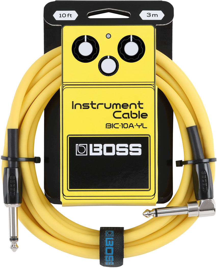 Boss BIC-10A jack-snúra, gul