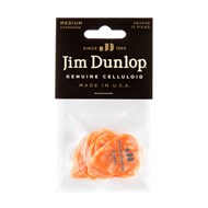 Dunlop Celluloid Orange Perloid gítarnögl, med, 12 stk