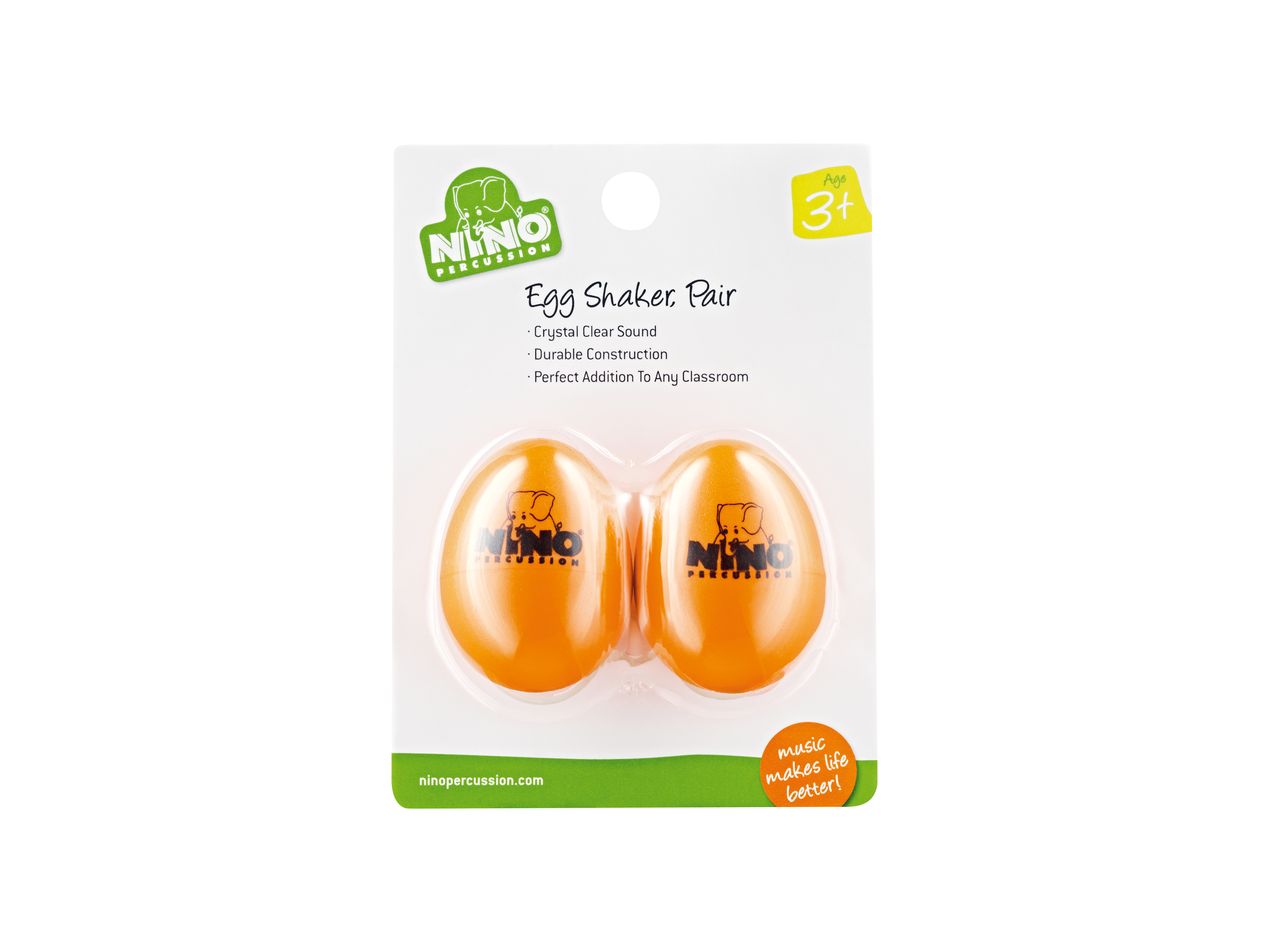 NINO Egg Shaker, par, appelsínugult