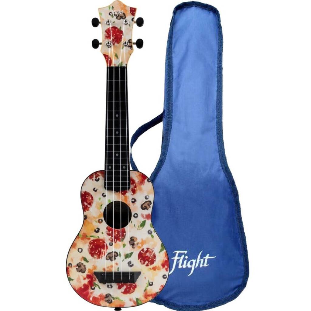 TUS40 ABS Travel Ukulele - Pizza, með poka