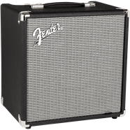 Fender Rumble 25 bassamagnari, black/silver