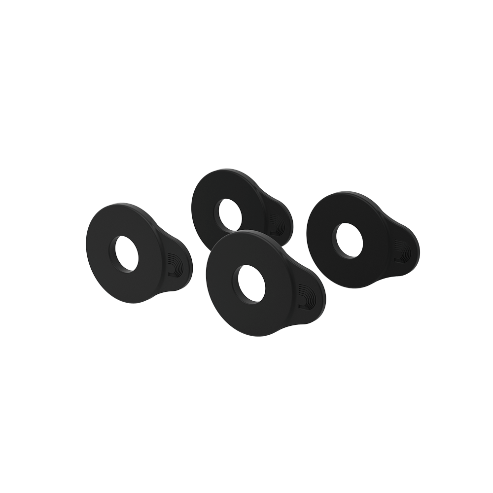 PW Flex Lock Strap Blocks, black, 4 stk