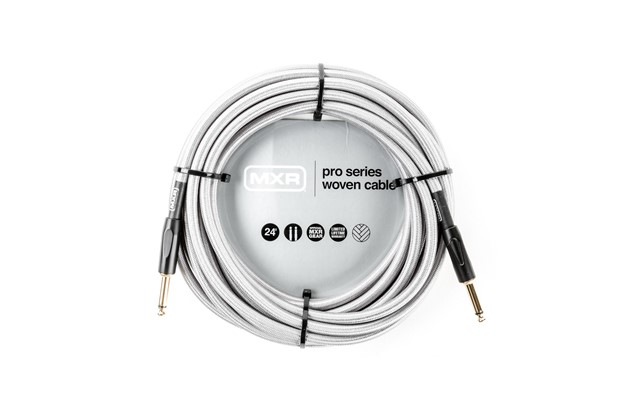 MXR Instrument Woven Cable 24' - Silver