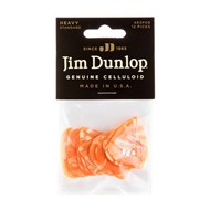 Dunlop Celluloid Orange Perloid gítarnögl, heavy, 12 stk