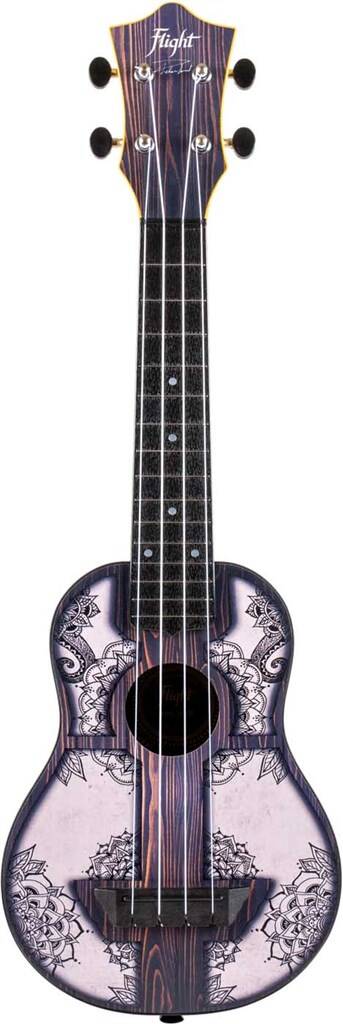 TUS40 Travel Ukulele - Mandala Wood, með poka