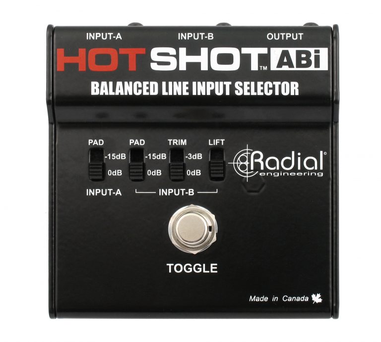 Radial HotShot ABi Footswitch Selector for Balanced Inputs