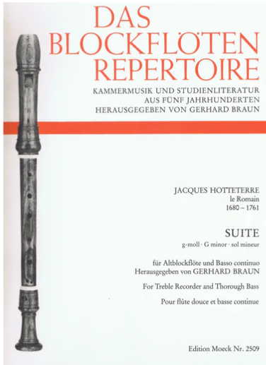 Hotteterre: Suite g-moll, altblokkflauta og píanó
