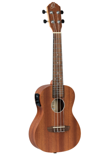 Ortega Sapele Timber Concert ukulele, m/pickup og poka