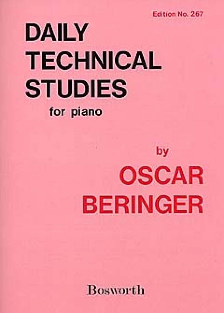 Beringer: Daily Technical Studies For Piano
