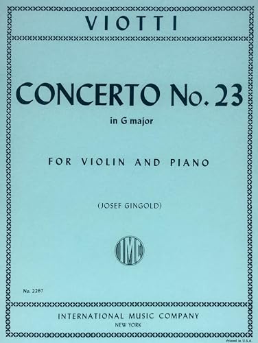 Viotti: Concerto No. 23 in G Major, fiðla og píanó